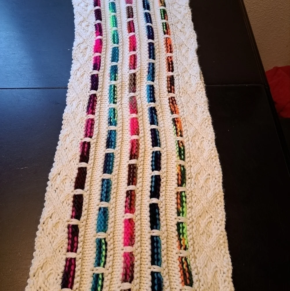 Steve Madden Rainbow Knit Infinity Scarf